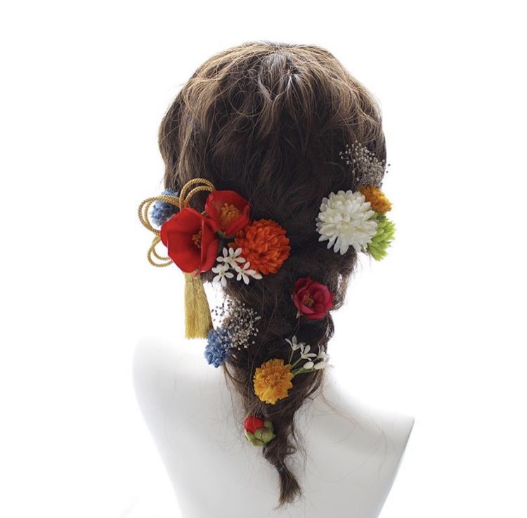 100均素材で出来る 成人式も使えるお花の髪飾り Carriere Ailes